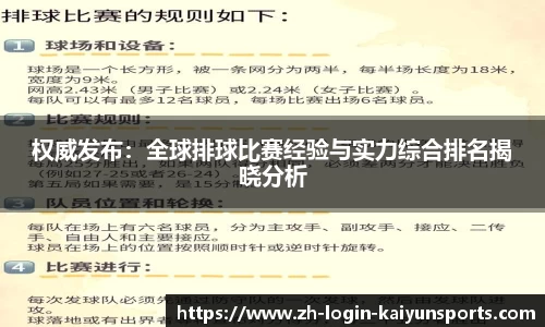 权威发布：全球排球比赛经验与实力综合排名揭晓分析